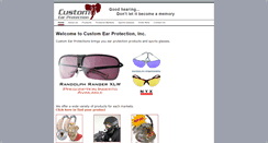 Desktop Screenshot of customearprotection.com